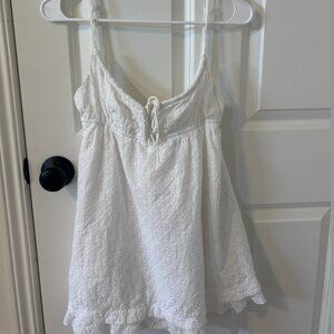 Princess Polly Empress of love mini dress white embroidery